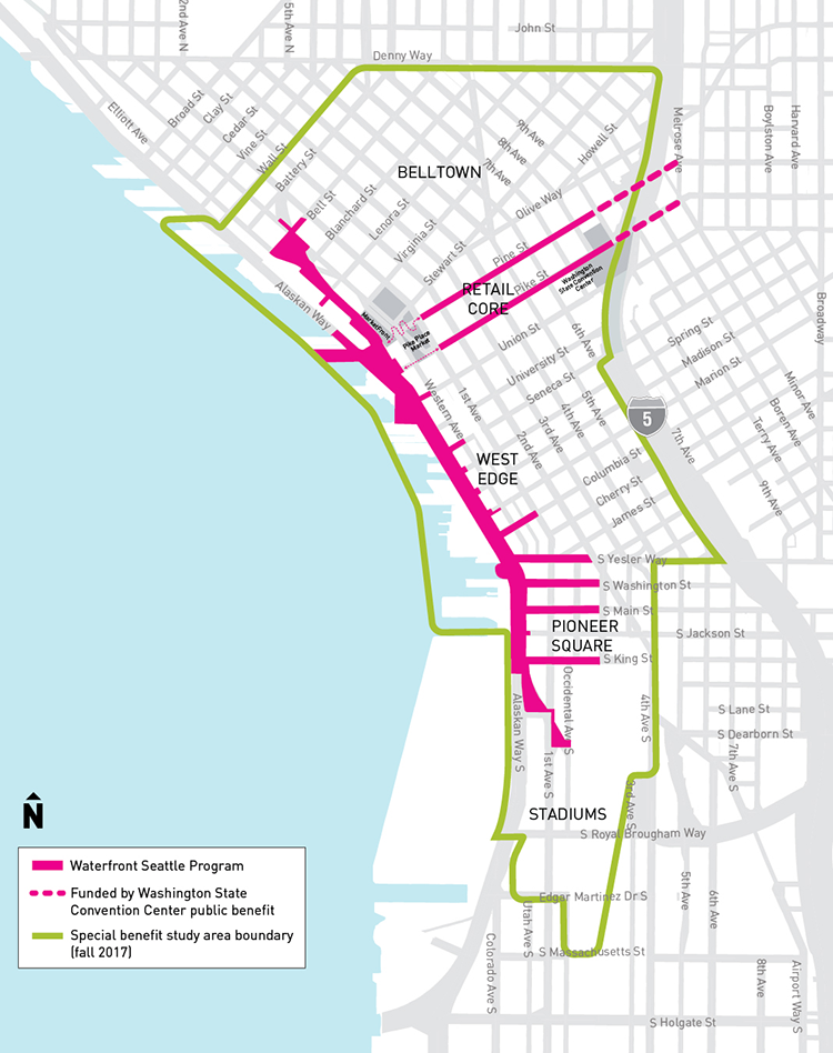 City Council passed a resolution declaring their intention to order the construction of the Seattle Central Waterfront Improvement Program and LID.