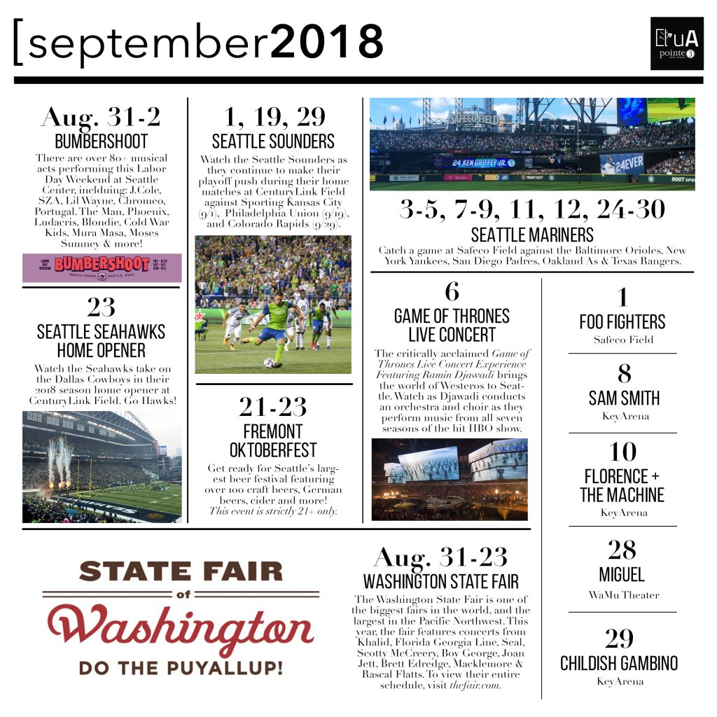 Seattle Event Guide - September 2018