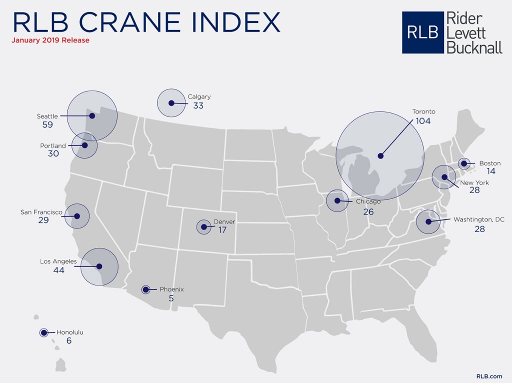 Seattle Remains Crane Capital of the US